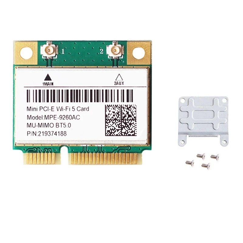 Mini-PCIE Card 9260AC 2.4G/5Ghz Dual Band 802.11Ac Laptop Deskktop For Windows10/11