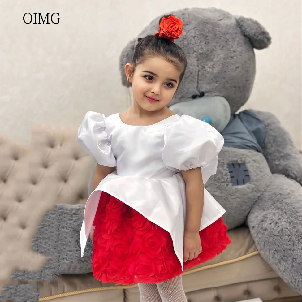 oimg-abito-da-damigella-d'onore-bianco-rosso-con-scollo-a-o-maniche-a-sbuffo-e-fiocco-abito-da-festa-di-compleanno-lunghezza-al-ginocchio-personalizzabile