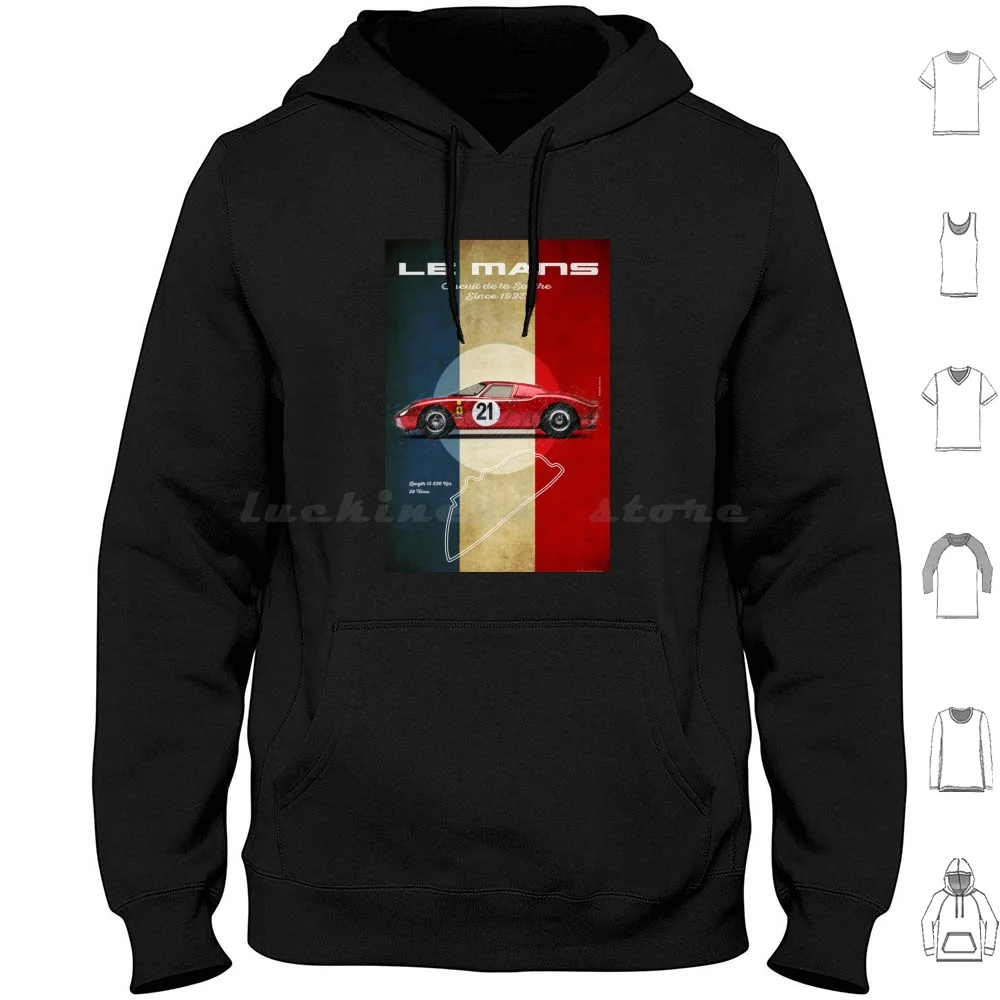 Le Mans Vintage Hoodie Cotton Long Sleeve Le Mans Vintage Racing V Ken Miles Vs 1966 Miles Gt40 Shelbi Carrol Shelbi