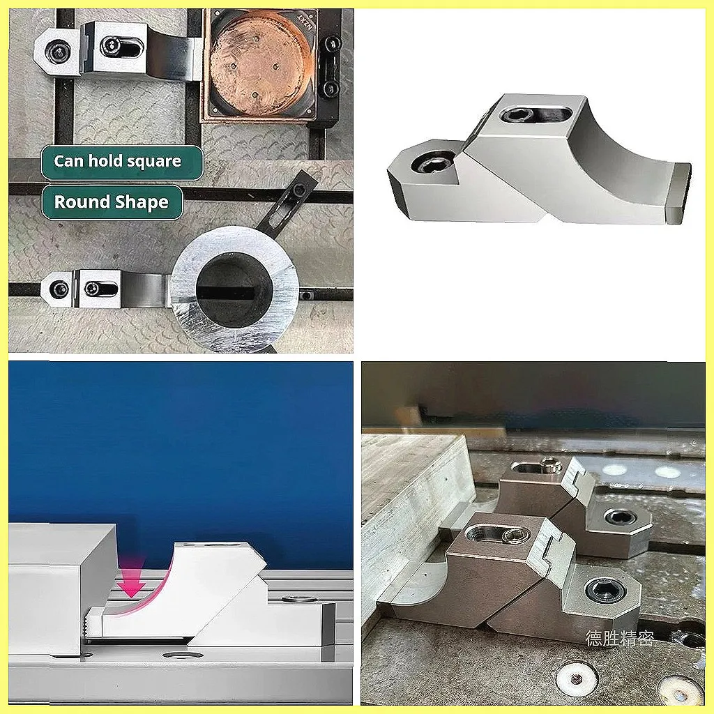 Multi-Function Flat Frog Clamp, Bench Vise Workholding Jig, Anti-Warping Carved Fixturing Tool for Woodworking