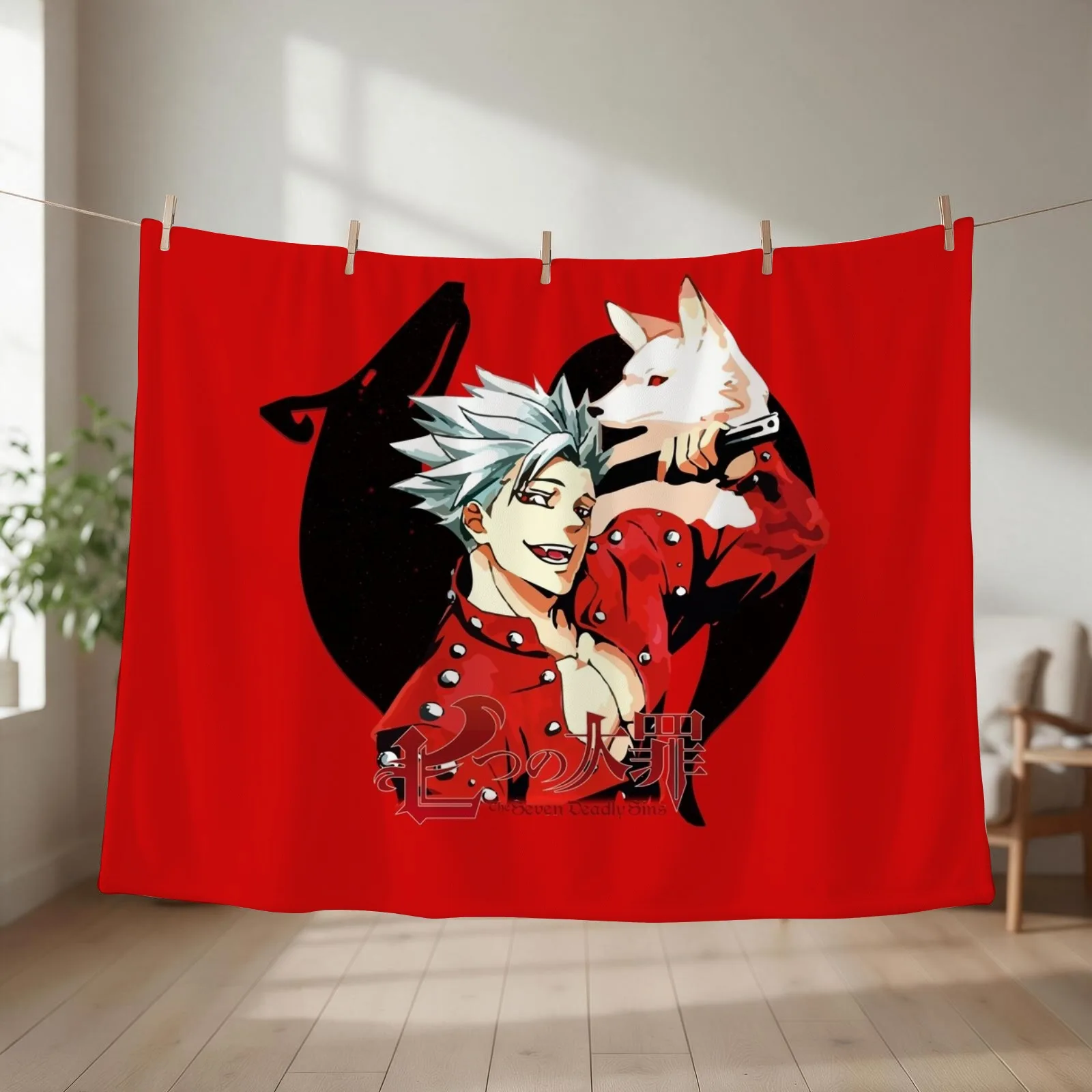 Nanatsu no Taizai - Ban Throw Blanket couch cozy soft plush fuzzy picnic outdoor blanket