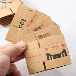 Hot 1Set Mini Carton Express Carton For 1:12 Dollhouse Miniature Express Box Decor Toy