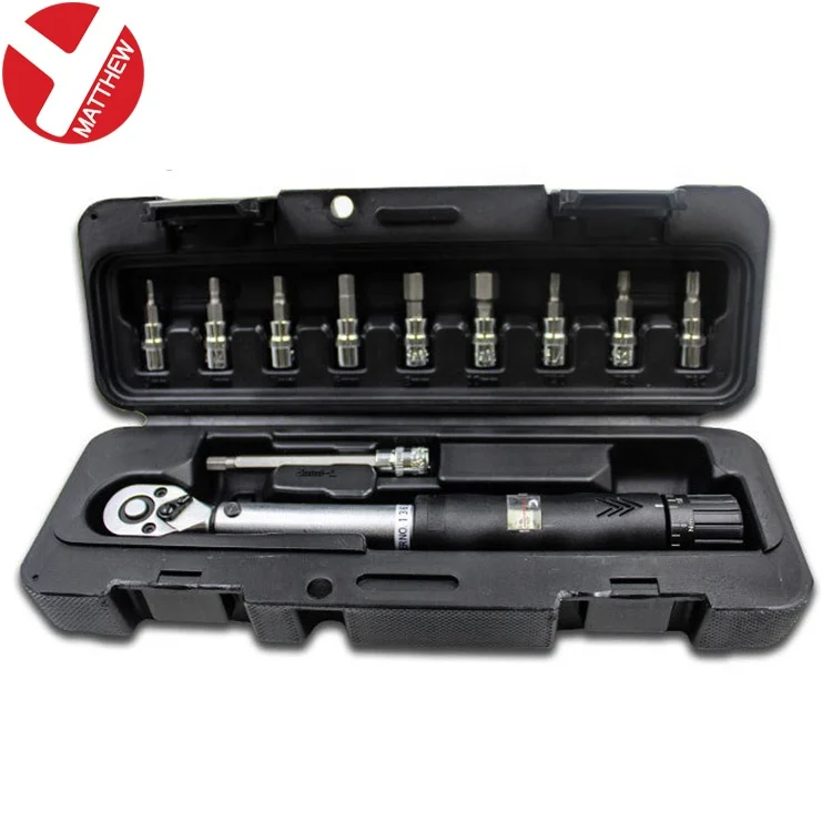 

1/4 CR-V Ratchet Bicycle Torque Wrench Set With Window Display