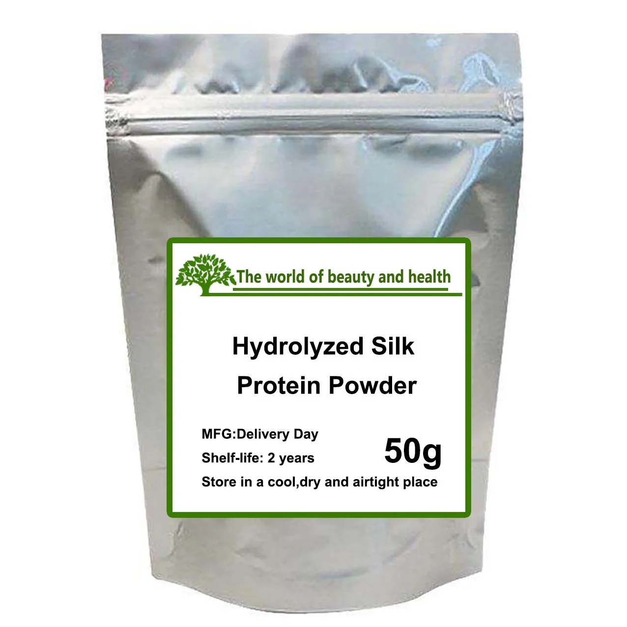 Hochwertiges 99% hydrolysiertes Seiden protein pulver in Kosmetik qualität