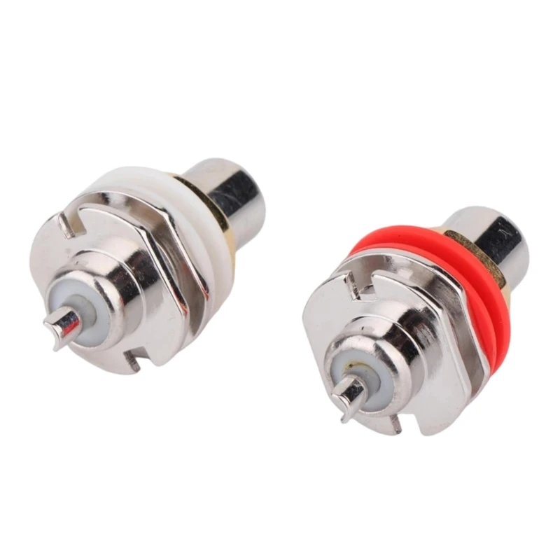 Rhodium Plated Female Port Connectors Professional Auditory Video Terminals