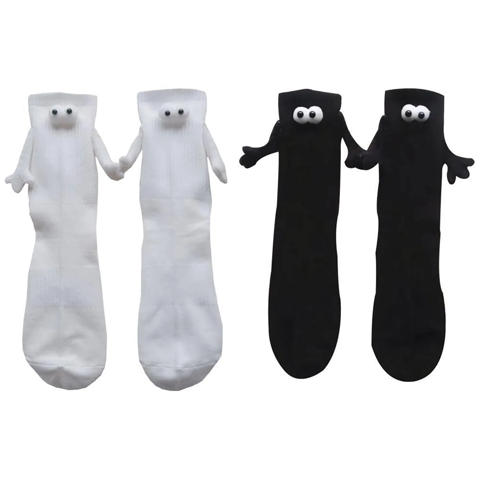 Magnetic Hand Holding Sock Funny Magnetic Suction 3D Doll Socks for Lovers Couples Husband and Wife