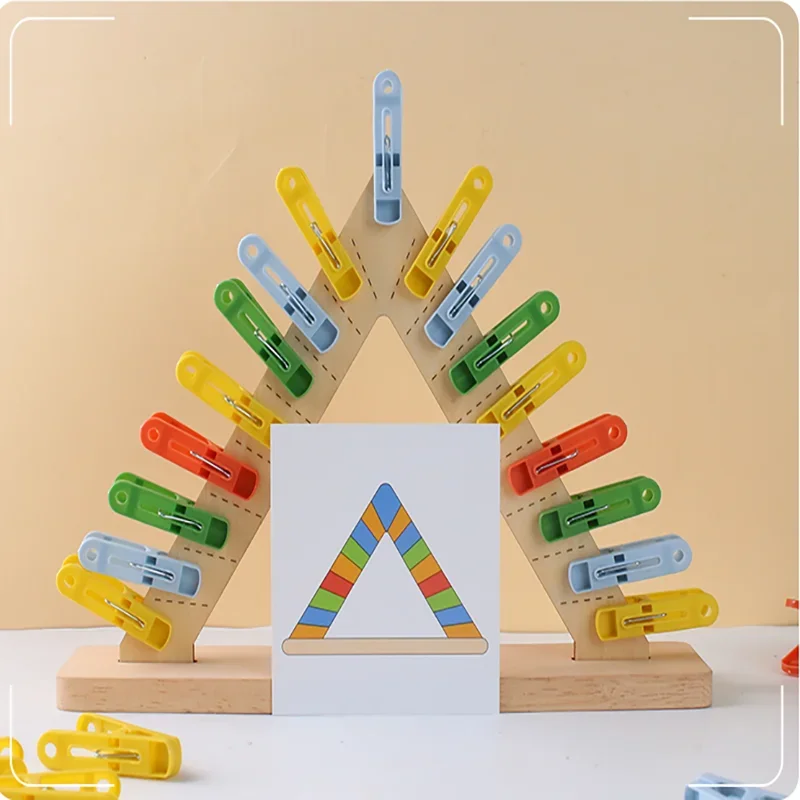 لغز الأطفال مقاطع بلاستيكية من الورق المقوى لعبة مطابقة اللون والشكل الإدراك للتنسيق بين اليد والعين المهارات الحركية الدقيقة