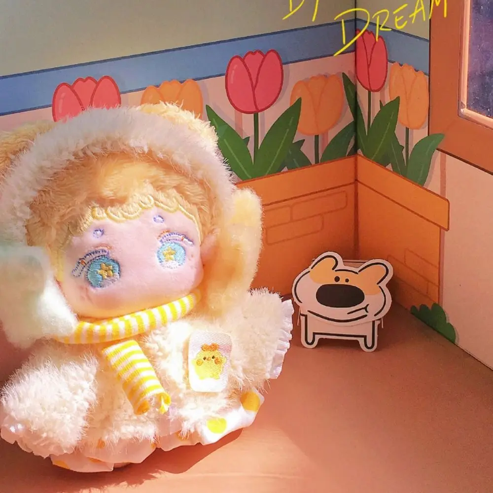 10CM Clothes Multicolor Earmuff Scarf Scarf Sweater Dress Playing House Replacement Outfit Mini Dress Set Cotton Dolls