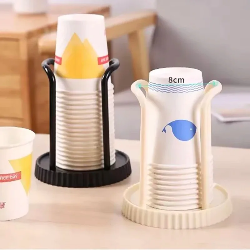 Minimalist Paper Cup Holder, Household Disposable Cup Storage Rack, Multifunctional Desktop Coffee and Milk Tea Cup Storage Rack
