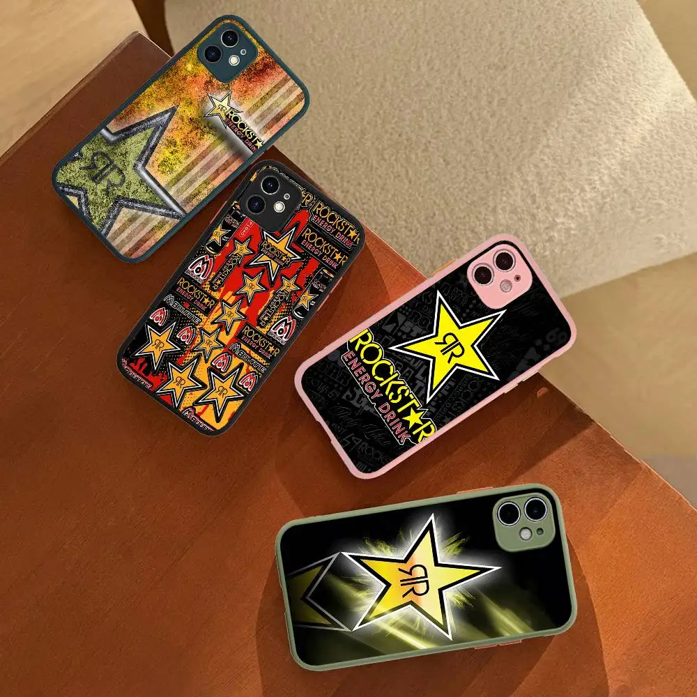 

Rockstar Energy Drink Phone Case For IPhone 16 15 14 13 12 11 Pro Max 7 8 6 6s Plus Matte Cover