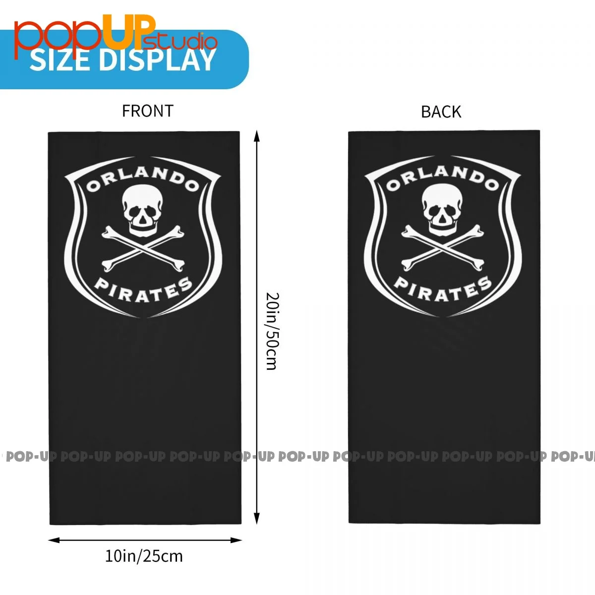 Orlando Pirates South Africa Soccer Johannesburg Football Neck Gaiter Bandana Scarf Face Mask