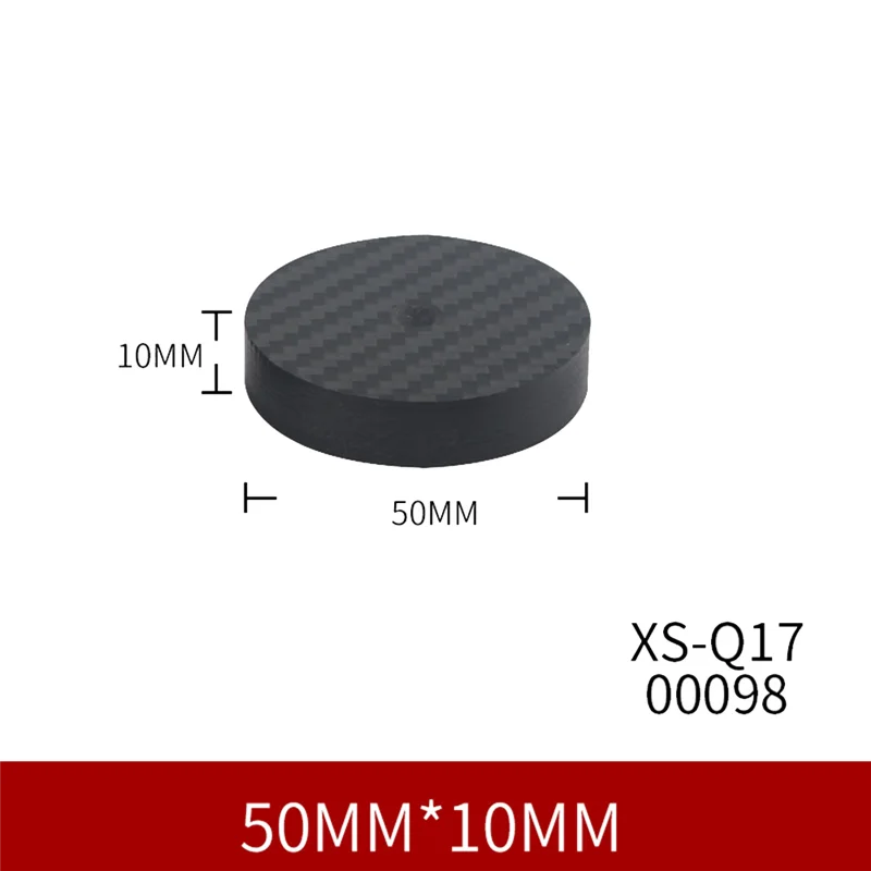 T85C คาร์บอนไฟเบอร์แยกลําโพง 50x10mm Spikes ฐาน Pad ขาตั้งลําโพงฟุต HiFi AMP ลําโพง Pad