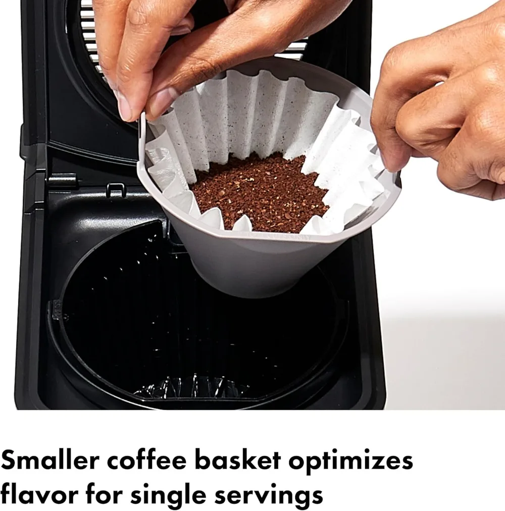 ماكينة صنع القهوة أوكسو برو 8 أكواب، ستانلس ستيل، أسود