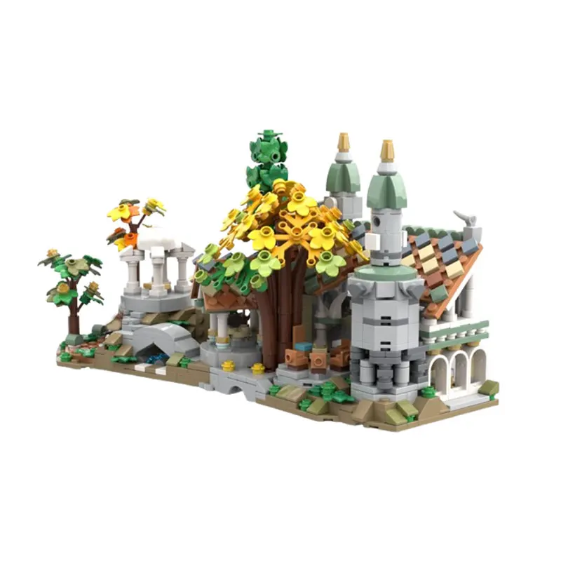 

In-stock new product: MOC 1188-piece creative garden scene building blocks set, a small-particle assembly toy, educational model