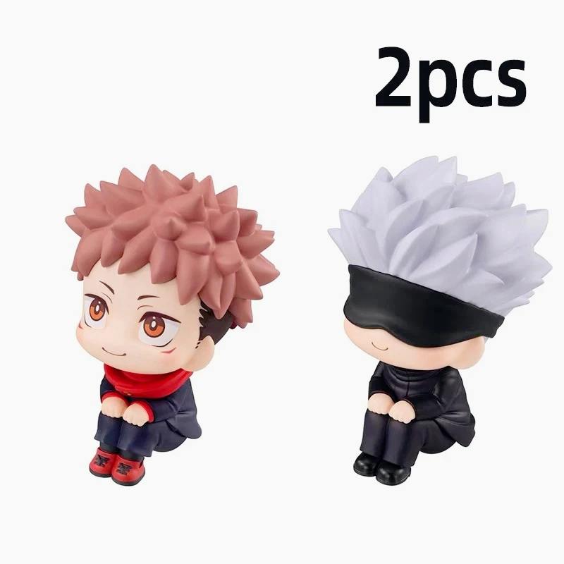 10 cm Jujutsu Lijn Anime Figuur Yuji Itadori Wederzijdse Hulp Satori Fushiguro Megumi Kugisaki Kawaii Speelgoed PVC Model Acchion Figuur Kid Techniek fts