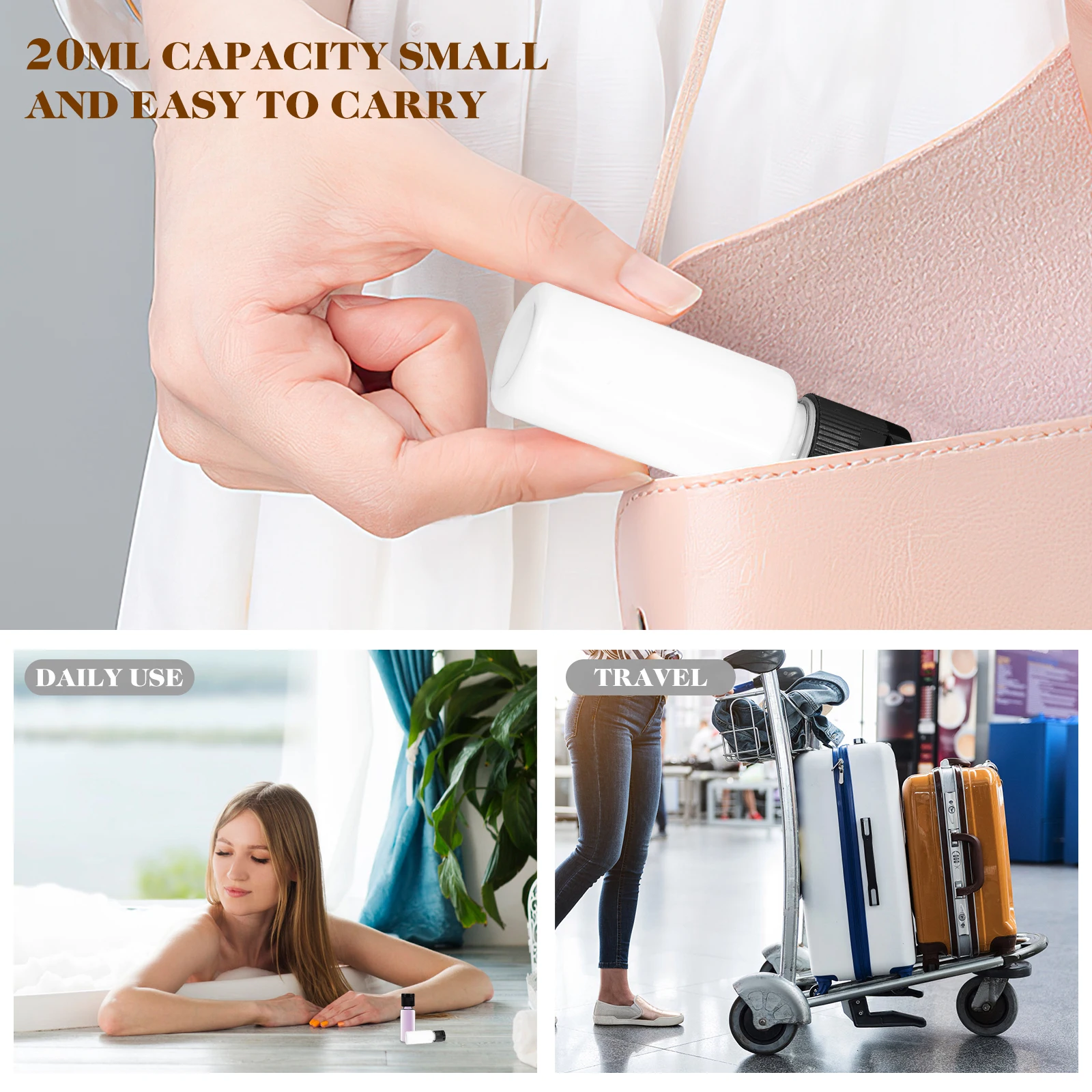 

30 Pcs Containers Plastic Screw Cap Bottle Pot Bottles Lotion for Makeup Travel