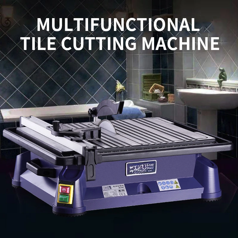 FS-M07 Household Desktop Electric Ceramic Tile Cutter Small Multi-function Stone Floor Tile Jade Cutter Chamfering Machine 220V