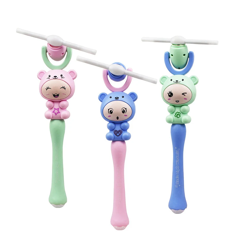 Cartoon Cute Animal Windmill New LED Light-emitting Windmill Toys Glow In The Dark Toys Children Music Colorful Flashing Toys