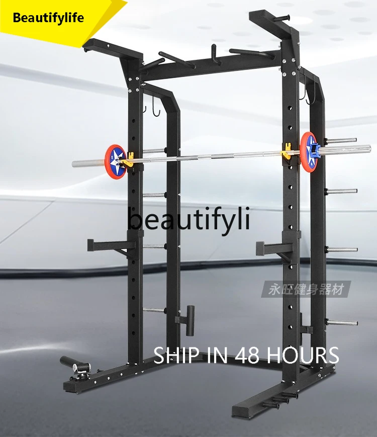 

J3215 Multifunctional frame squat rack pull-up gym studio equipment fitness equipment