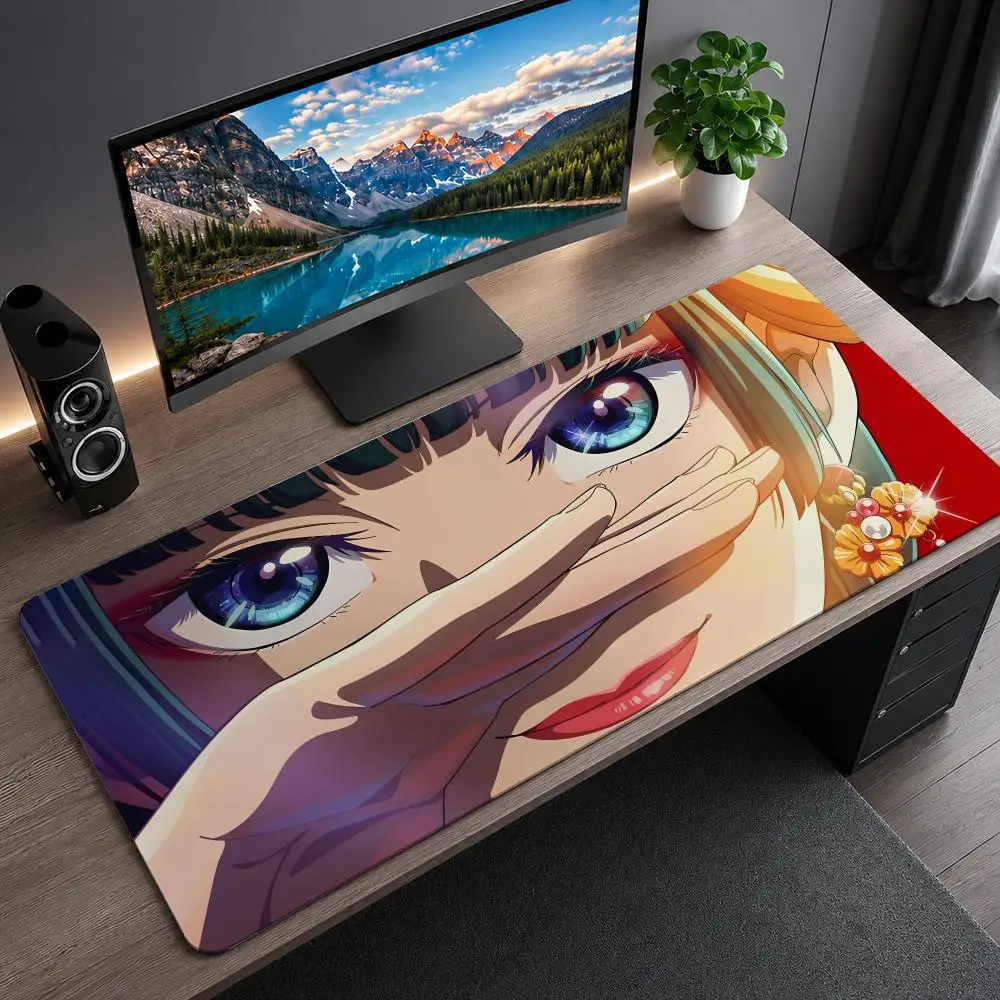 The Apothecary Diaries Maomao Mauspad Großes PC-Mauspad mit Gummibasis Gaming-Schreibtischunterlage für Tastatur-Gamer Bürozubehör