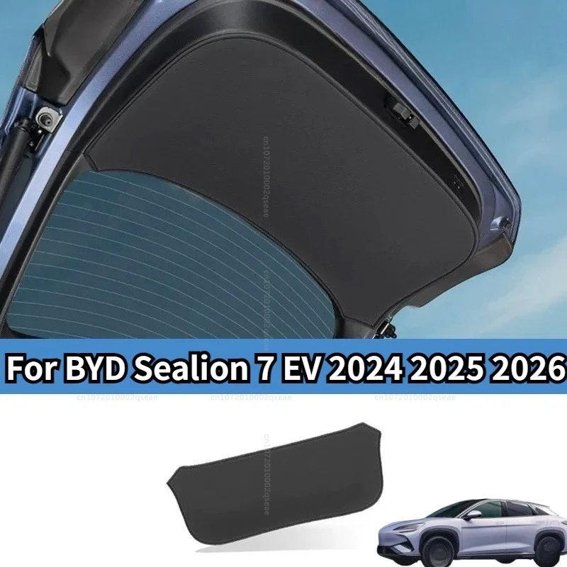 Für BYD Sealion 7 Sea Lion 07 EV 2024 2025 2026 Leder-Schutzaufkleber für die Heckklappe, Anti-Schmutz-Schutzmatte, Zubehör – Detail 1