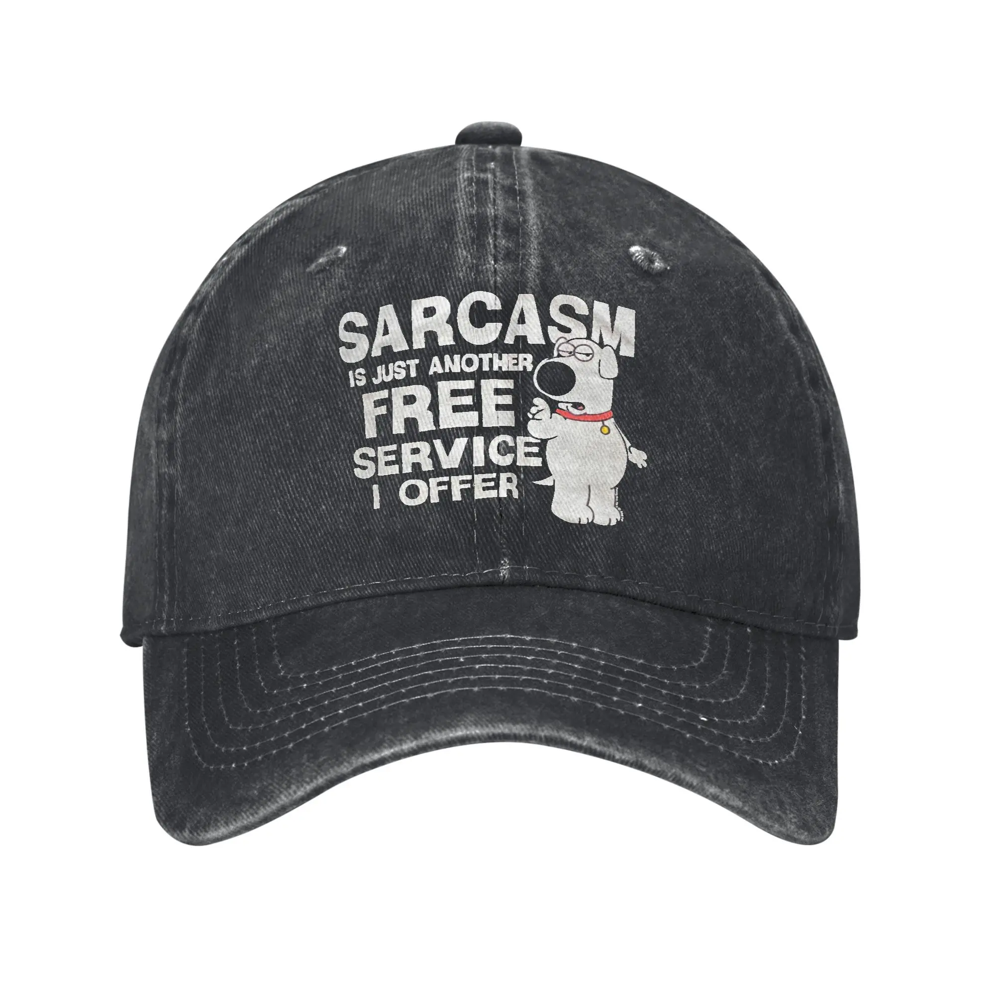 

Vintage 00s Families Cartoon Baseball Caps Distressed Denim Caps Hat Vintage Outdoor Workouts Unstructured Soft Snapback Hat