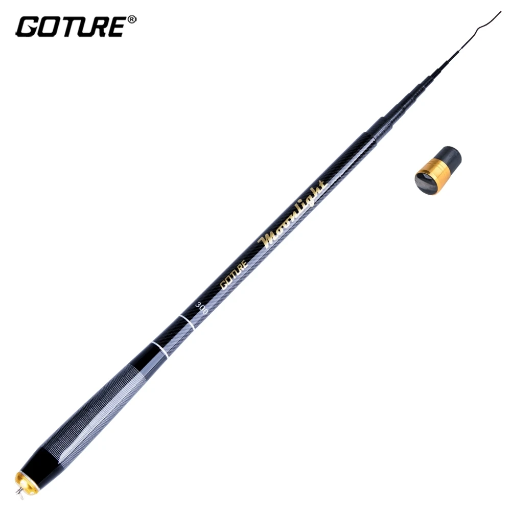 

Портативная телескопическая удочка Goture Moonlight, высокоуглеродистая мини-жесткая удочка, короткая зимняя зимняя удочка для ловли карпа, окуня, щуки