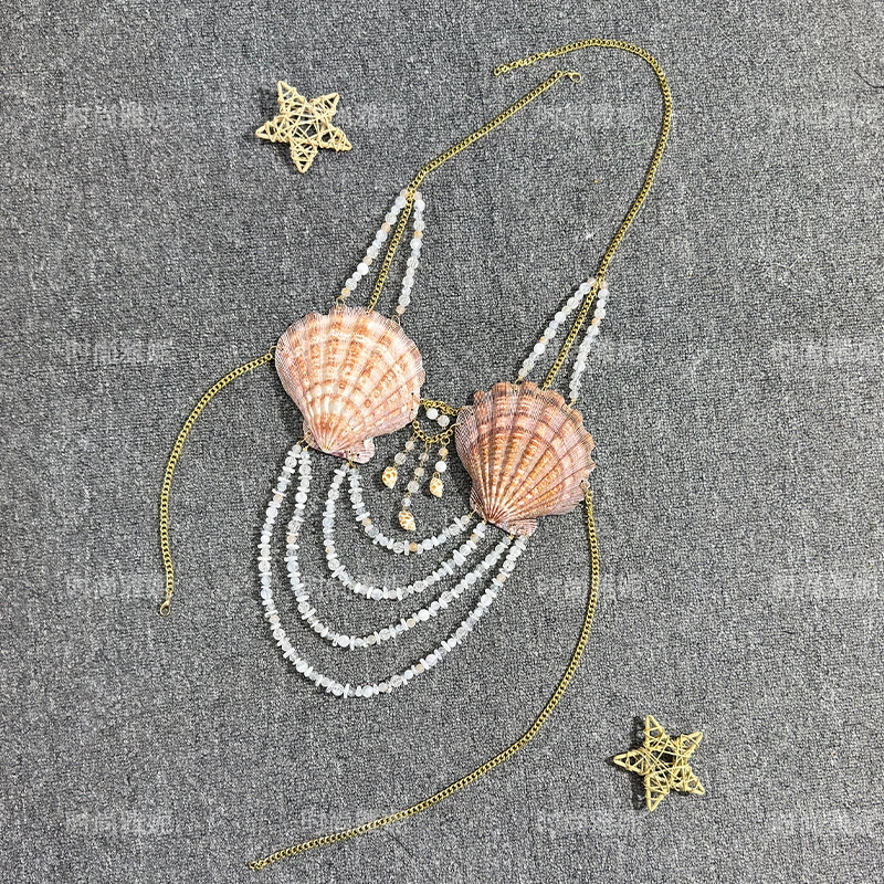 Summer tanks & camis beach bar party Woman clothing Backless Adjustment Tank top Short Bra Sexy Girls Christmas Mermaid Top