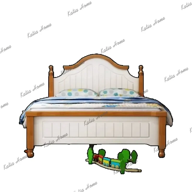 Best Sellers Storage Kids Luxury Double Bed Wooden Stand Design King Size Room Double Bed Bedroom Headboards Meuble De Chambre F
