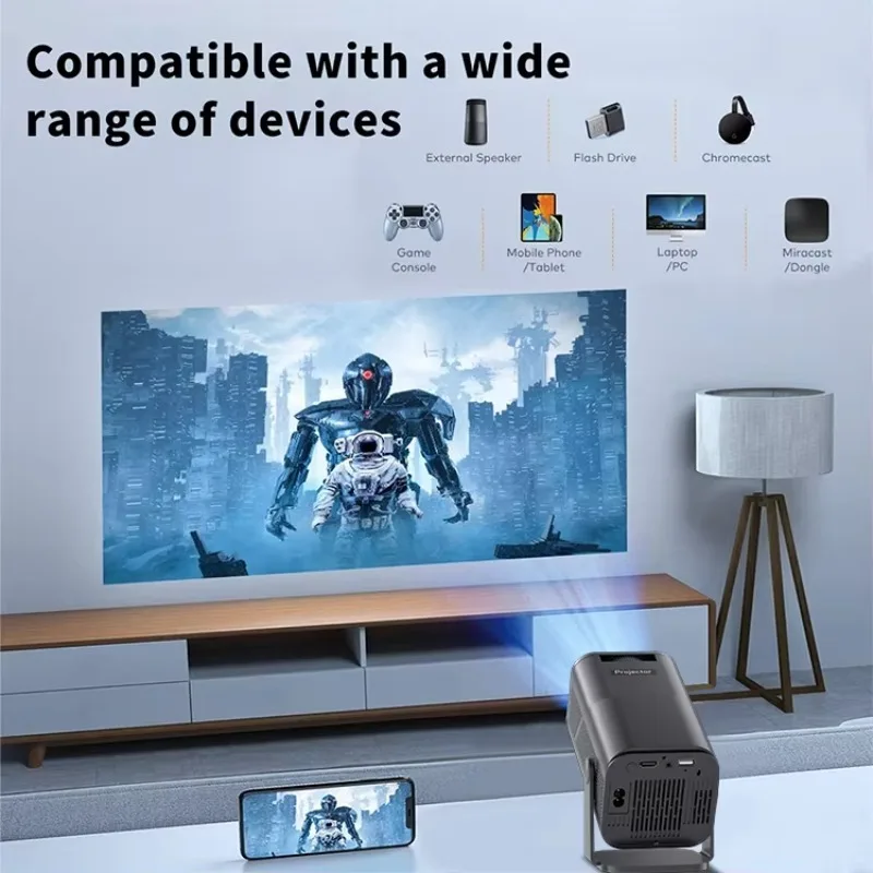 Wholesale 4K Video Projector Full Hd Home Cinema Outdoor Projectors Mini Portable Smart Tv LED Proyector