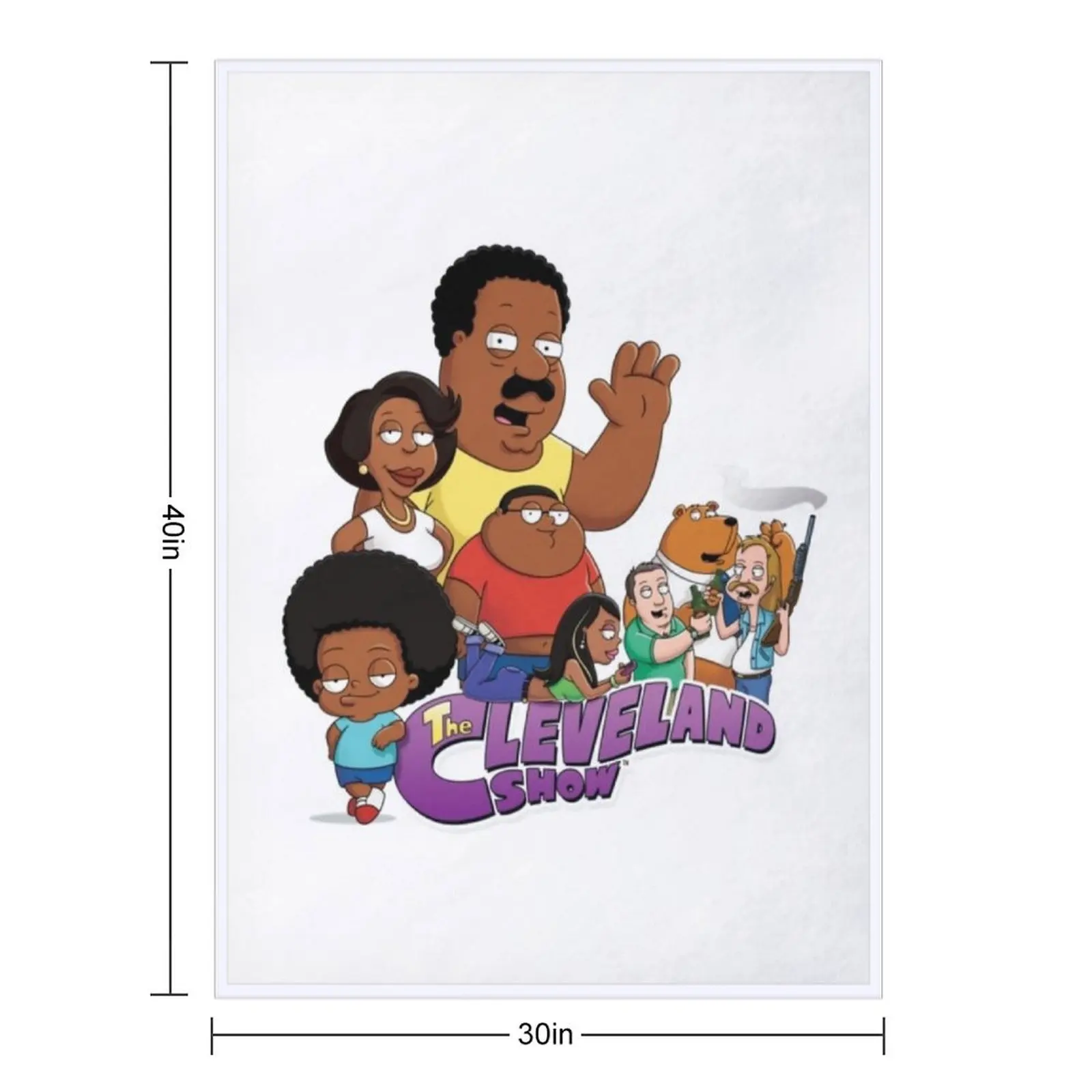 The Cleveland show Throw Blanket Bed linens Comforter Cute Shaggy blankets ands Sofa Quilt Blankets