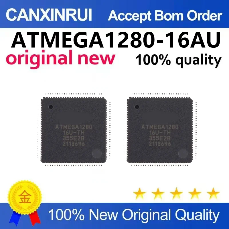 (5pcs-100pcs)Brand new original ATMEGA1280-16AU TQFP-100 8-bit AVR microcontroller chip