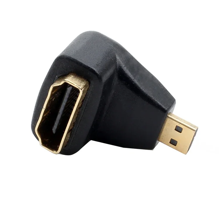 1pcs HDM1 Female to Micro HDM1 Male 90 Degree Angle Up HDM1 Adapter Connector Extender HDM1 Converter