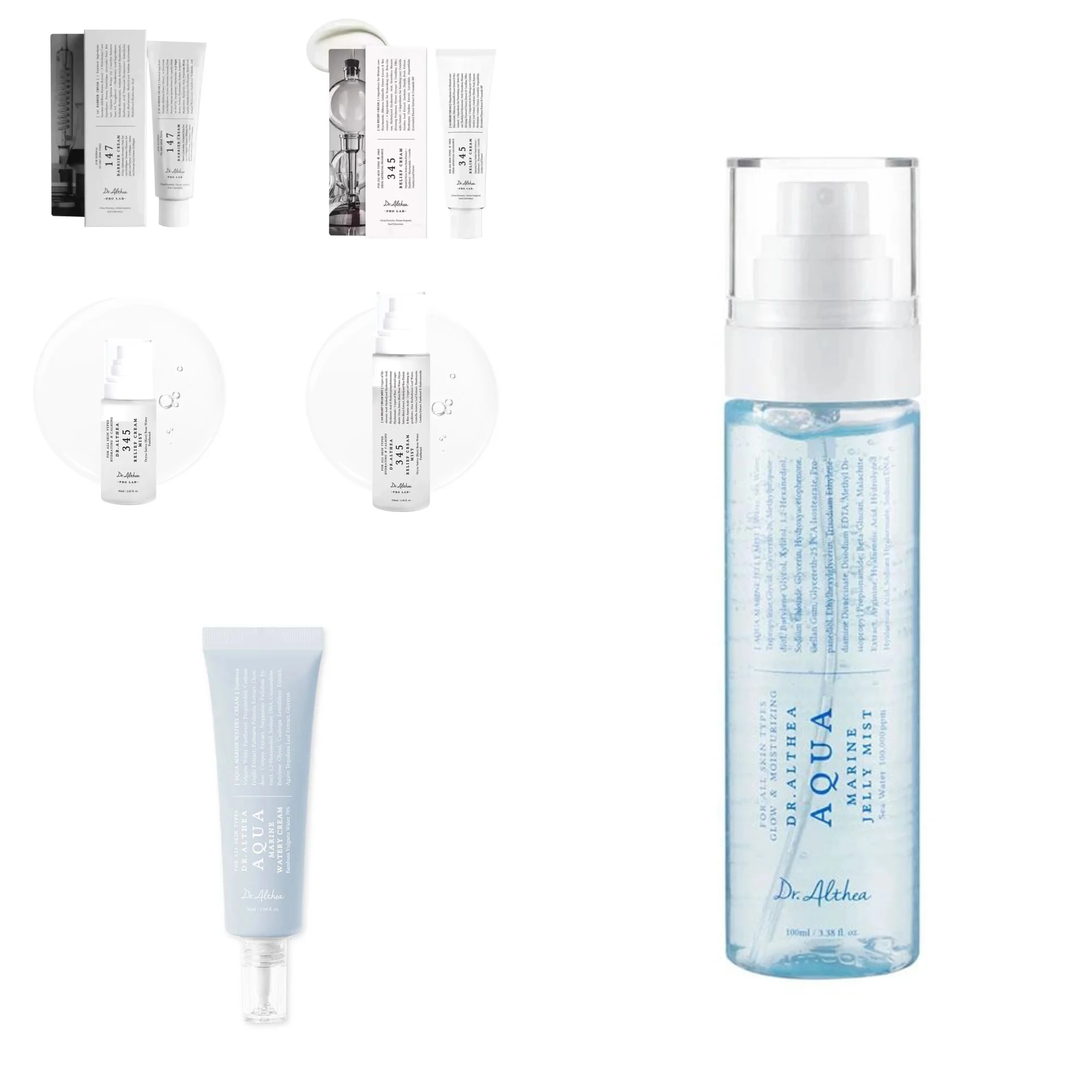 Crema/Bruma Facial Hidratante Diaria Dr. Althea 345 para Recuperación de la Piel, Nutritiva y Calmante, Cuidado Suave para Todo Tipo de Piel