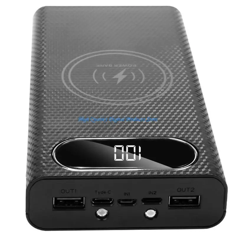 

U2JE 5 Вт 10 Вт 22,5 Вт QC3.0 ЖК-дисплей 6x21700 Аккумулятор с быстрой зарядкой для съемного чехла