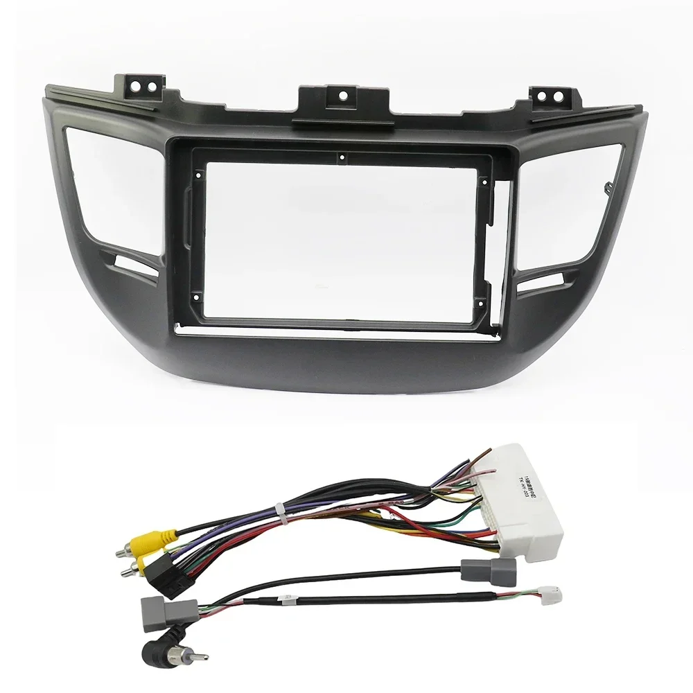 For HYUNDAI Tucson 2015-2018 9 Inch Car Radio Fascia Panel Dash Kit Install Adapter Bezel Console Plate Facia