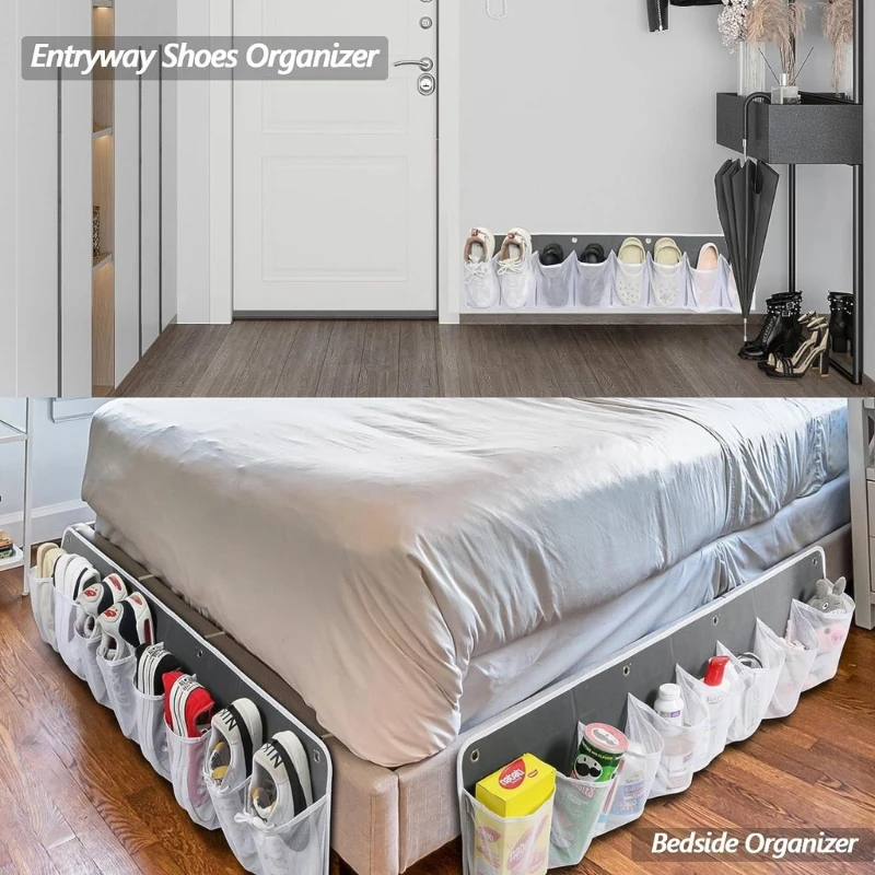 Convenient Bedside Creative Mesh Storage Pockets Space Saving Pockets