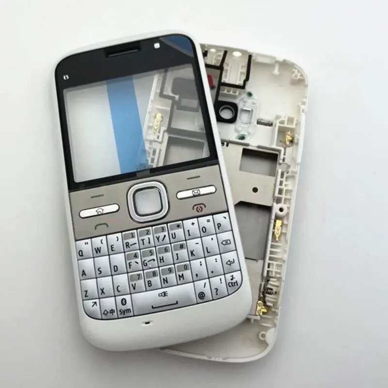 New For Nokia E5 E5-00 Full Complete Mobile Phone Housing Cover Case Replacement Parts  + English Keypad