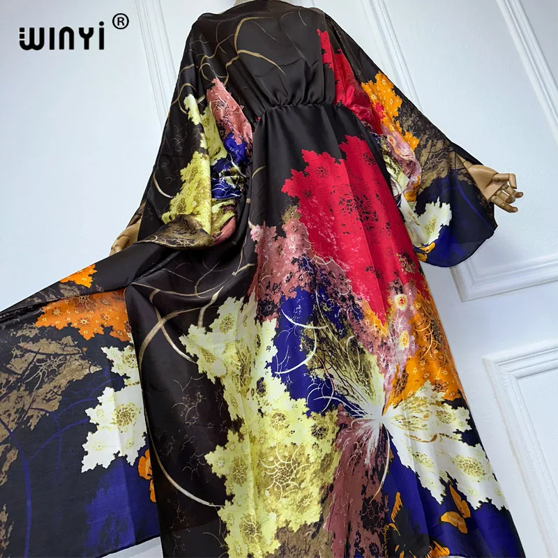 WINYI African summer dress sexy beach outfits women Beach Wear Bikini Cover up Robe summer clothes for women party long dresses