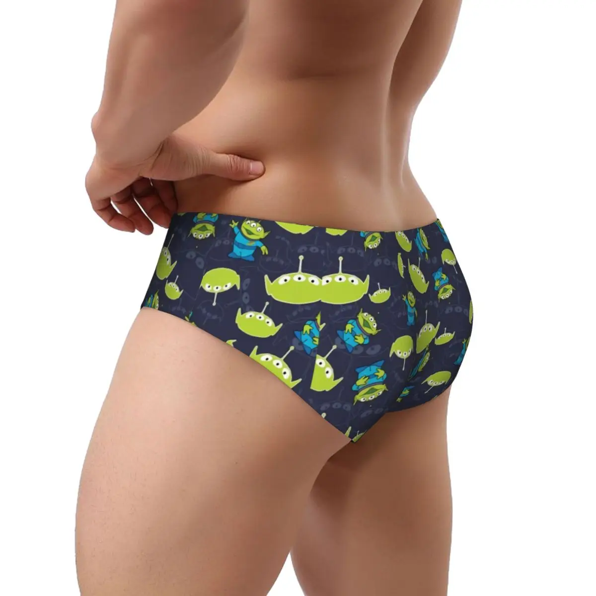 Custom Toy Story Manga Calcinhas para Mulheres, respirável, estiramento, Verde Aliens Underwear