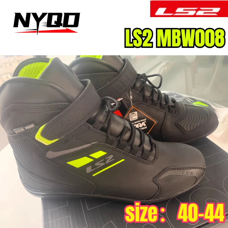 

LS2 MBW008 Motorcycle Boots Waterproof Breathable Anti-Slip Rally Racing Shoes for Men Women botas motocross