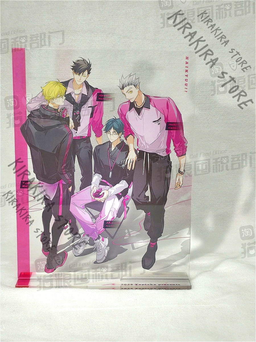 

Haikyuu!! Kei Tsukishima Kotaro Bokuto Acrylic Standing Sign Akaashi Keiji Tetsurou Kuroo Cosplay Badge Breastpin Ornament