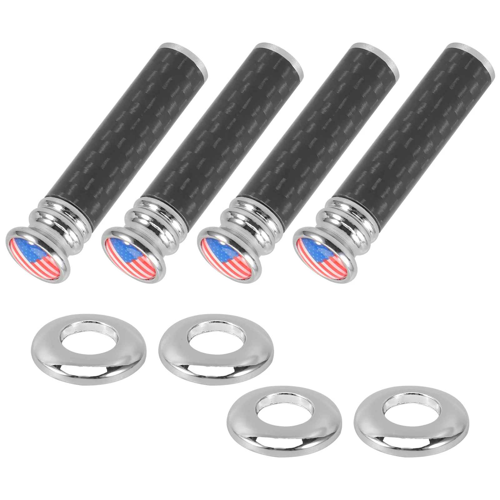 

Carbon Fiber Door Handle Knob Lock Auto Pull Pin Knobs Interior Accessories Modifications