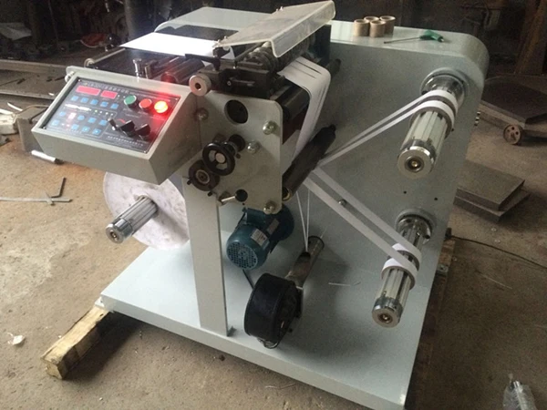 Automatic Label Slitting Rewinding Machine Paper Label Cutting Machine Adhesive Roll Labels Slitting Slitter Rewinder Machine