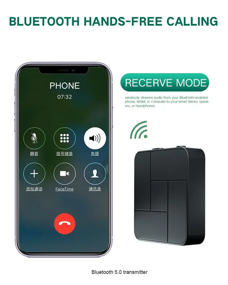 Wireless transmitter audio Bluetooth 5,0 KN326 kn321 Adapter Audio empfänger für Tv Computer Projektion Kopfhörer Verstärker Lautsprecher