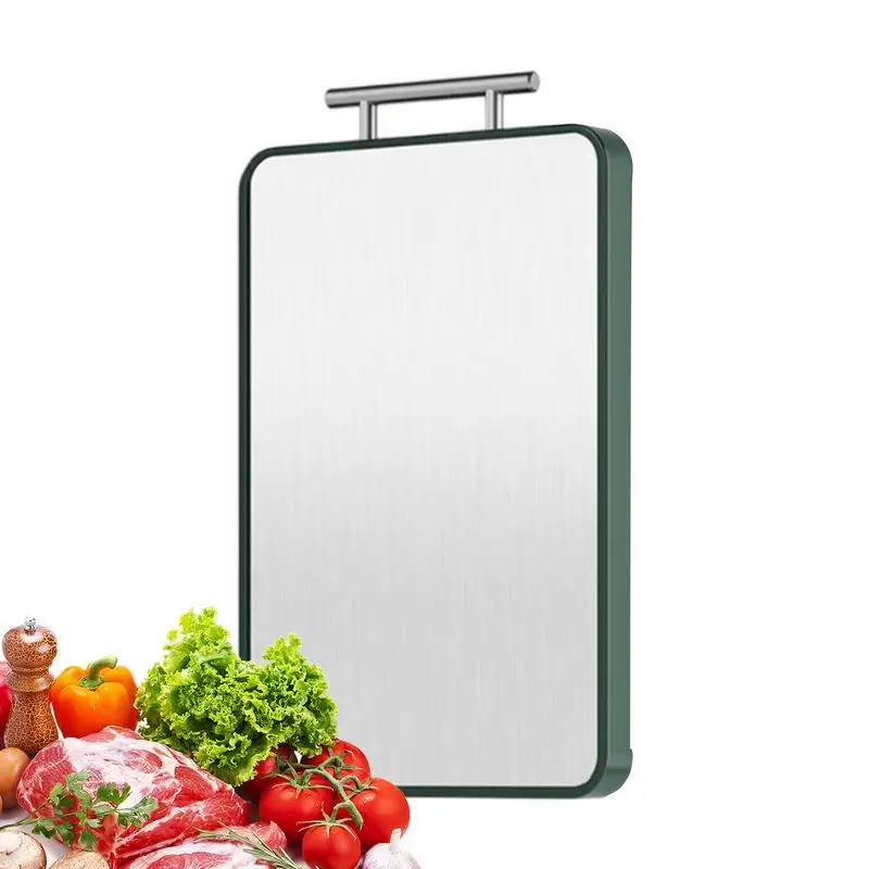 

Kitchen Cutting Board Double Sided Vegetable Chopping Board Cutting Boards For Kitchen Cooking Non-Slip Design Stainless Steel