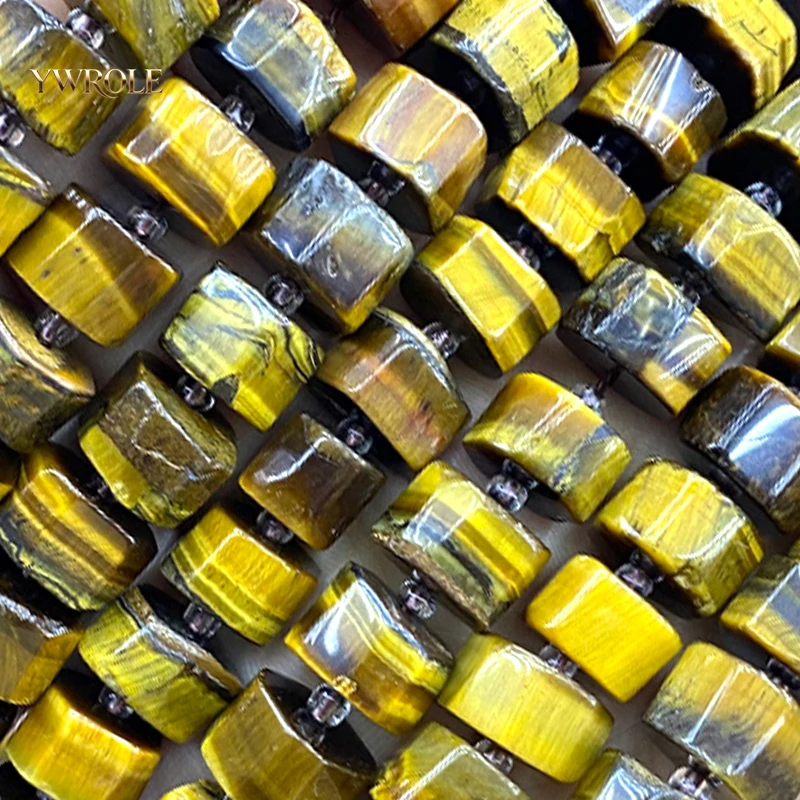 

Rough Stone 9-11mm Irregular Natural Tiger Eye Loose Spacer Beads for Jewelry Making Diy Bracelets Charms Accessories 15''