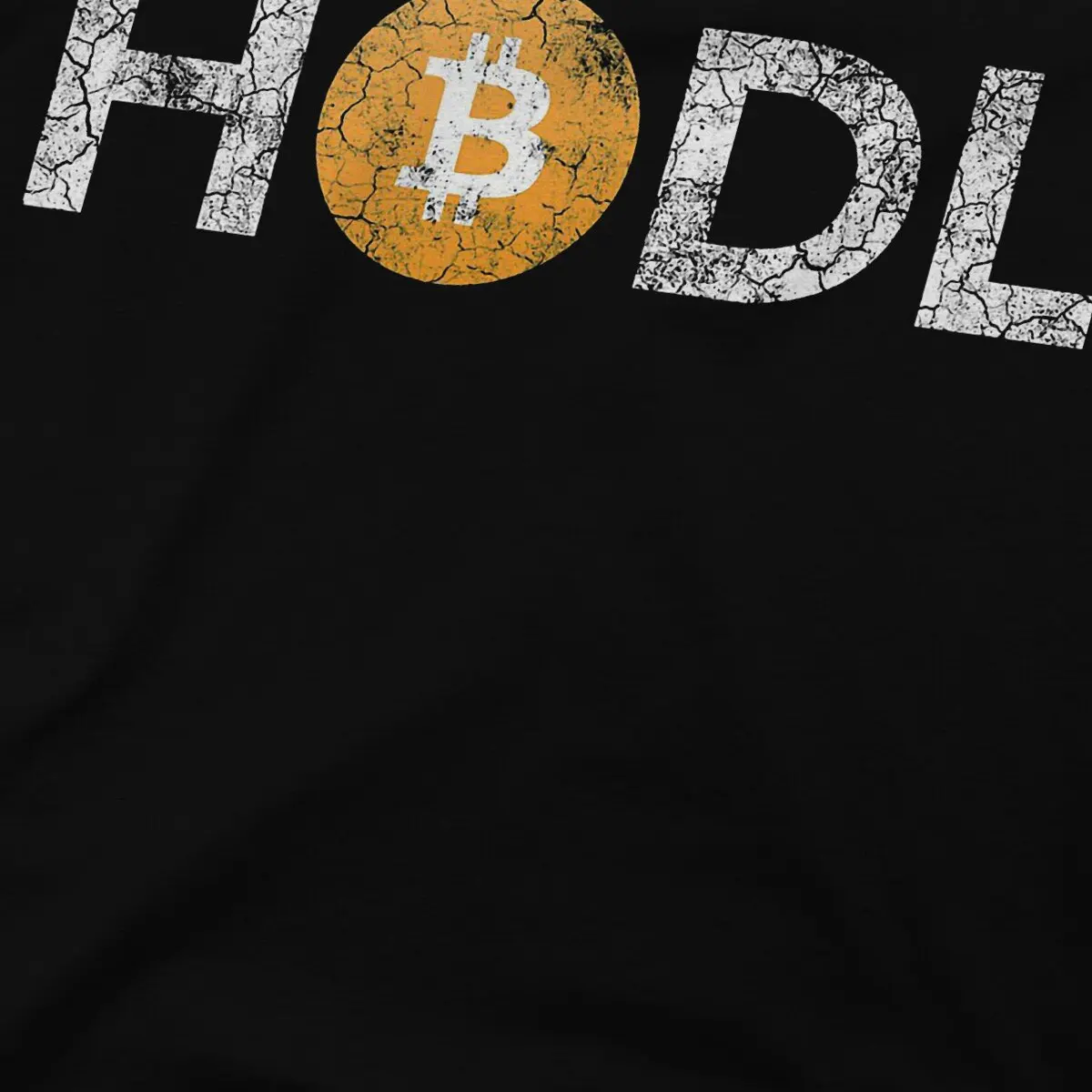 Bitcoin Cryptocurrency Meme Vintage HODL T Shirt Vintage Fashion Men\'s Tshirt Polyester Short Sleeve