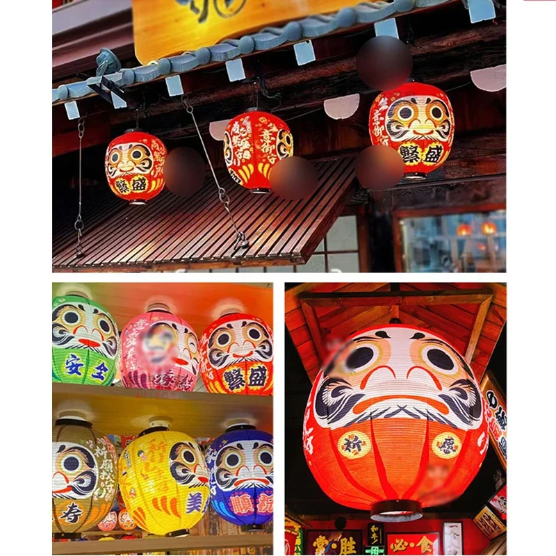 

Японские молитвенные фонарики, уличный водонепроницаемый тканевый фонарь Daruma Craft для ресторана, декор Izakaya для привлечения богатства, клиентов