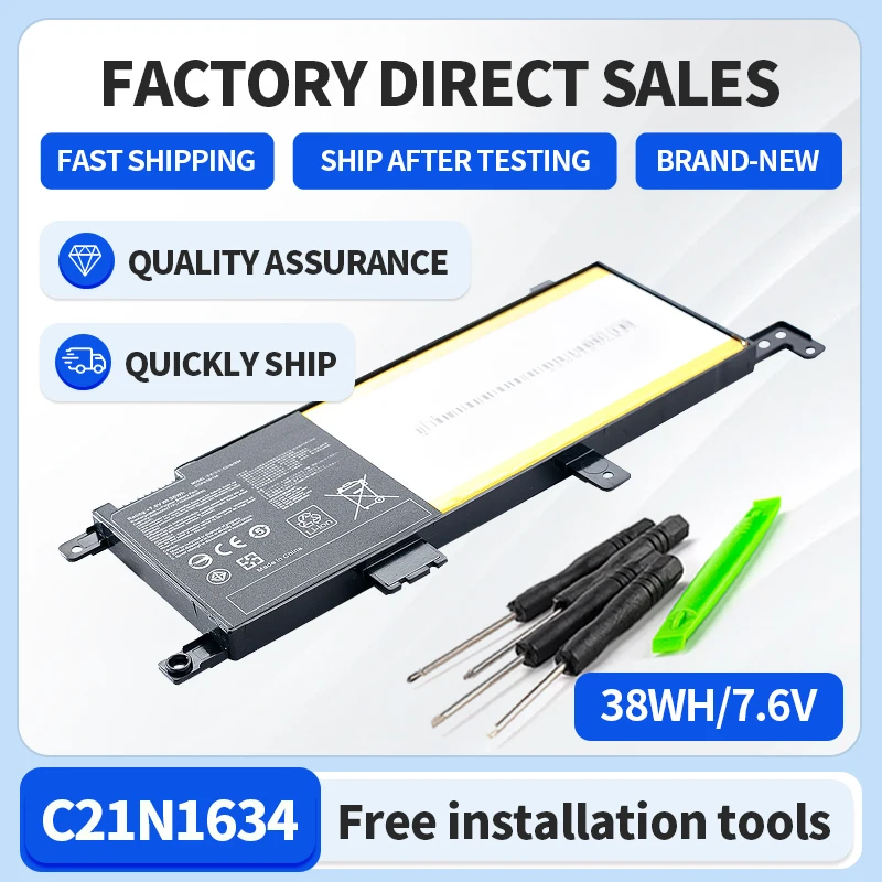 Somi New C21N1634 C21PqCH Battery For ASUS X542 A580UR A580U X542U X542UA A580UF F542UN FL5900L R542UA R542UF X542UF R542UR